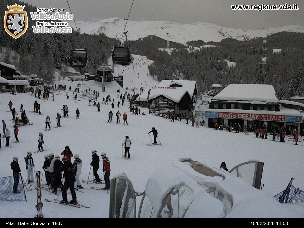 Archiv Foto Webcam Pila, Bergstation Baby Gorraz