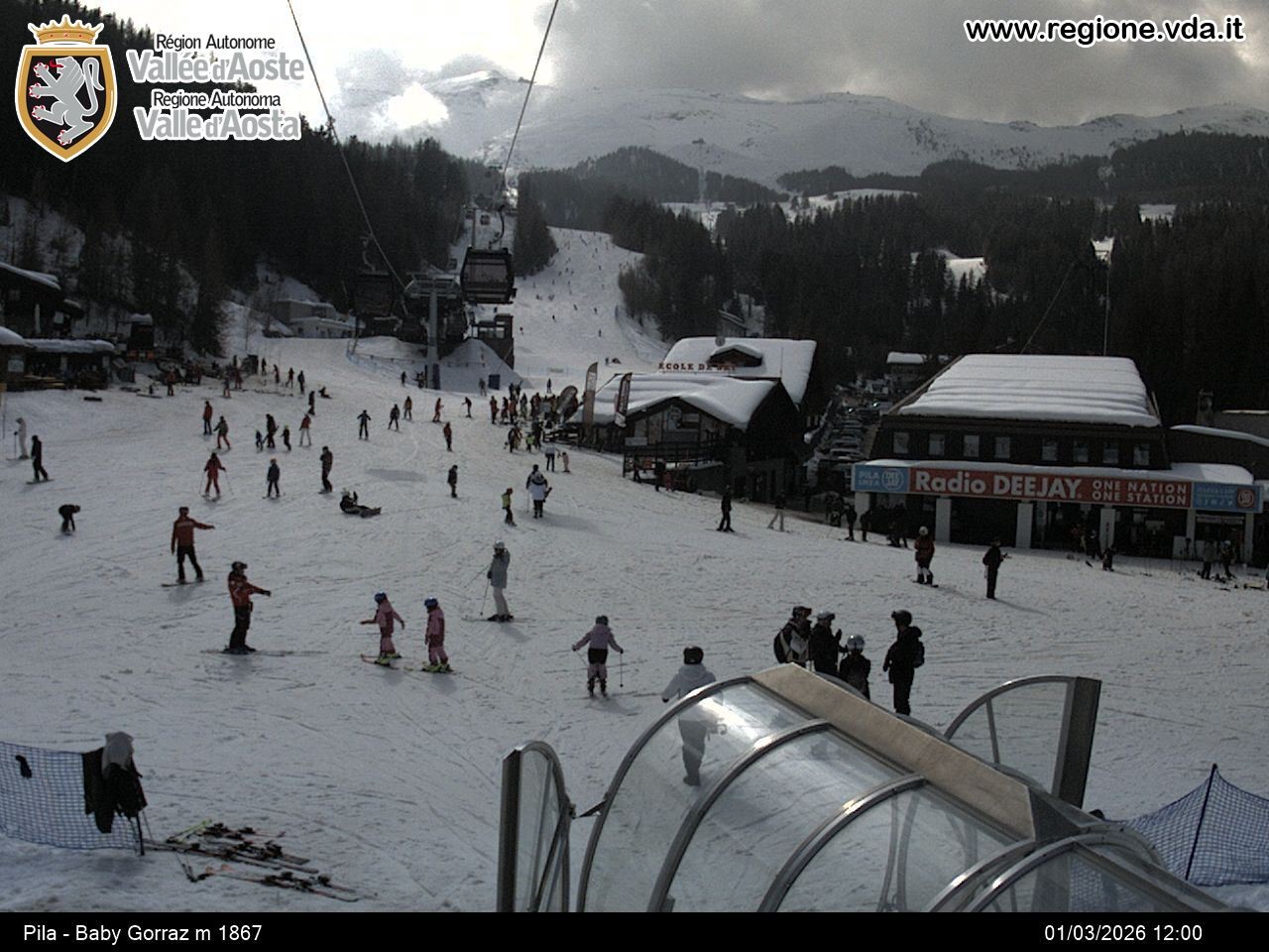 Archived image Webcam mountain station Baby Gorraz, Pila