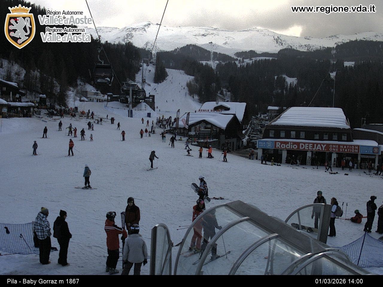 Archived image Webcam mountain station Baby Gorraz, Pila