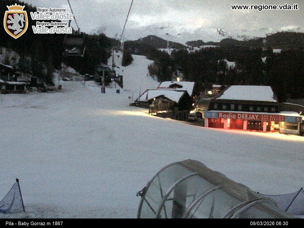 Archiv Foto Webcam Pila, Bergstation Baby Gorraz