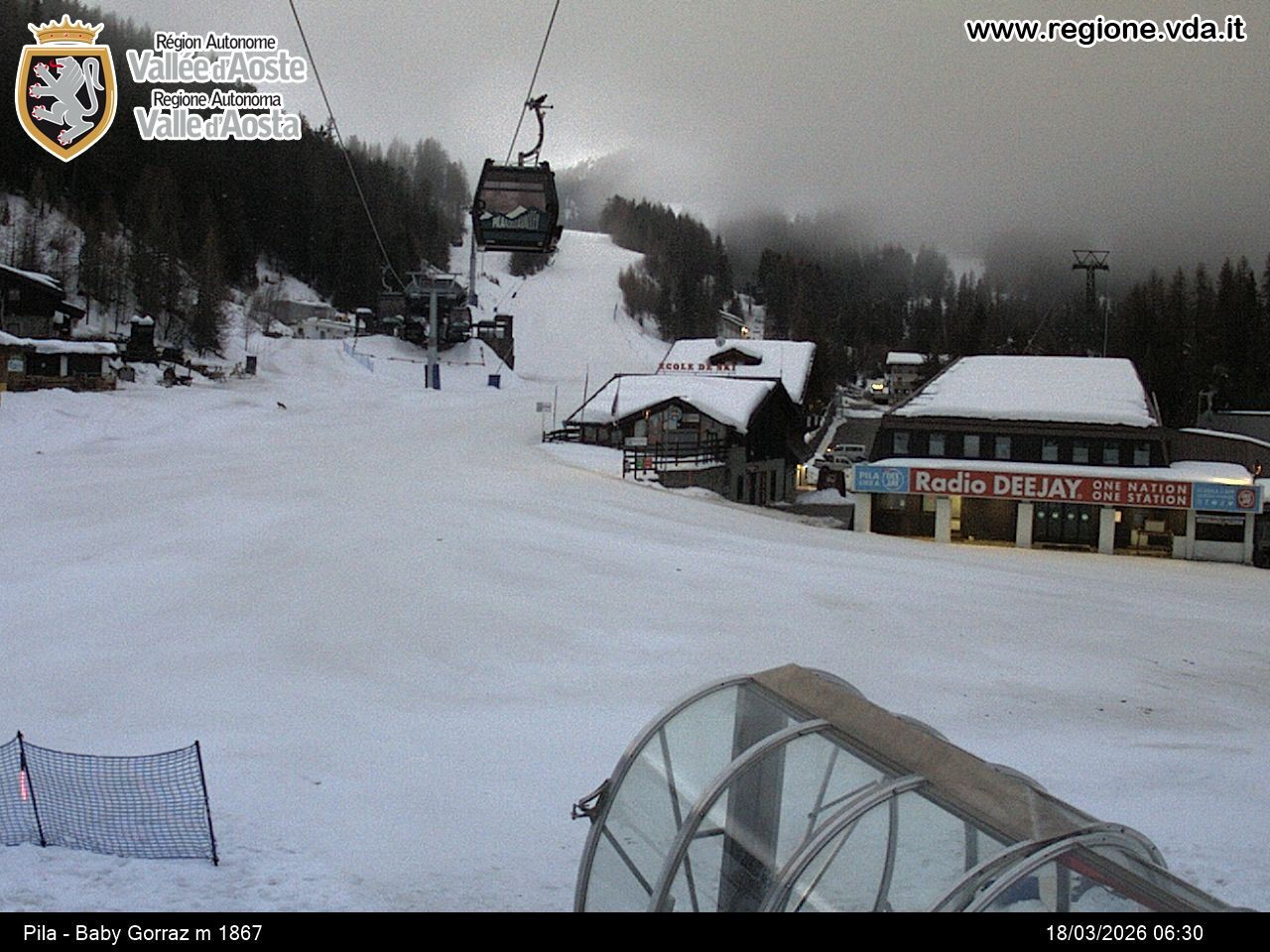 Archived image Webcam mountain station Baby Gorraz, Pila