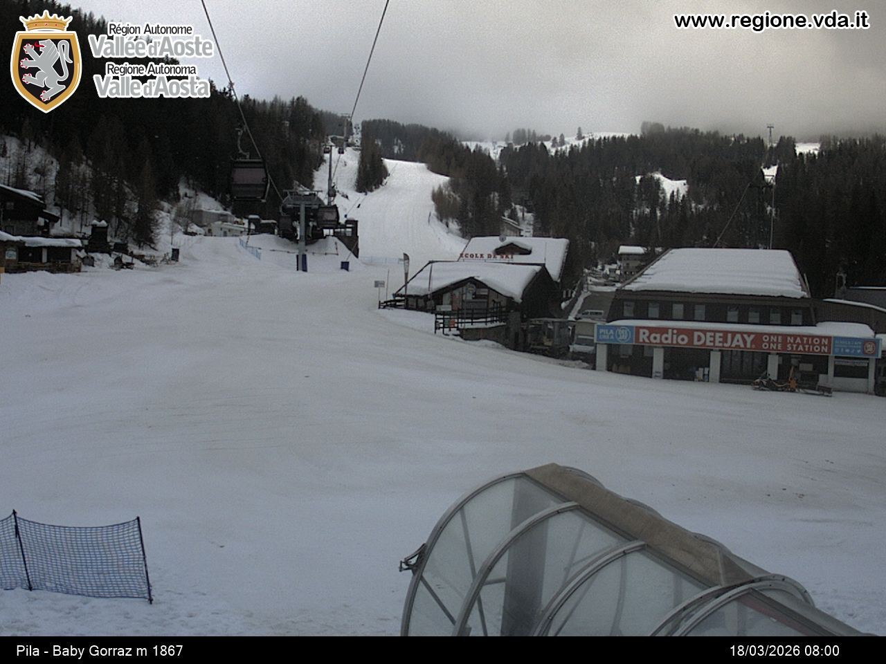 Archived image Webcam mountain station Baby Gorraz, Pila