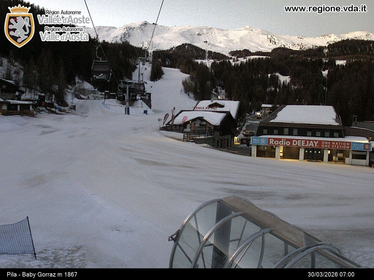Archiv Foto Webcam Pila, Bergstation Baby Gorraz