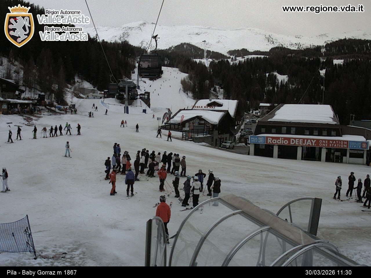 Archiv Foto Webcam Pila, Bergstation Baby Gorraz