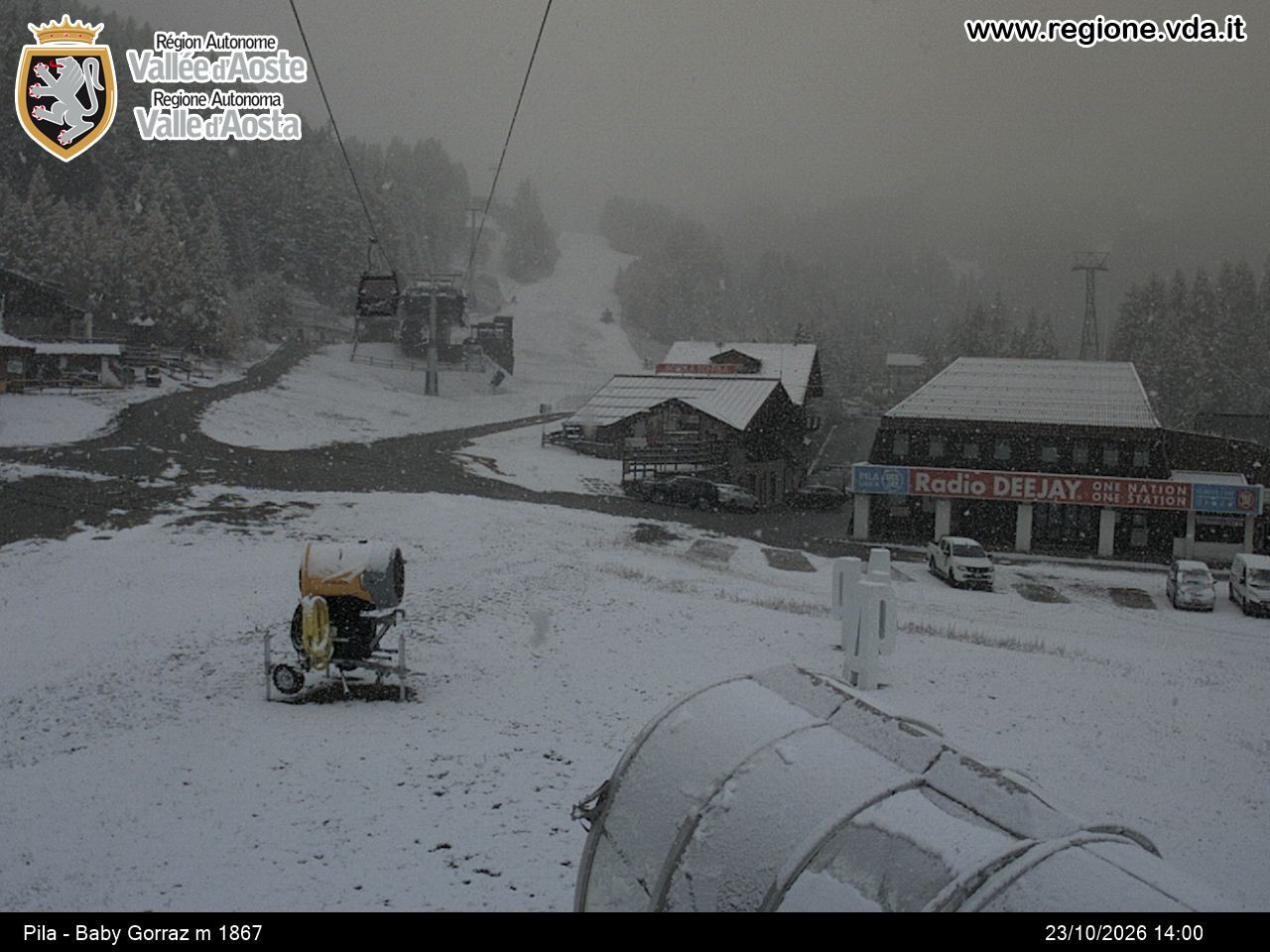 Archived image Webcam mountain station Baby Gorraz, Pila