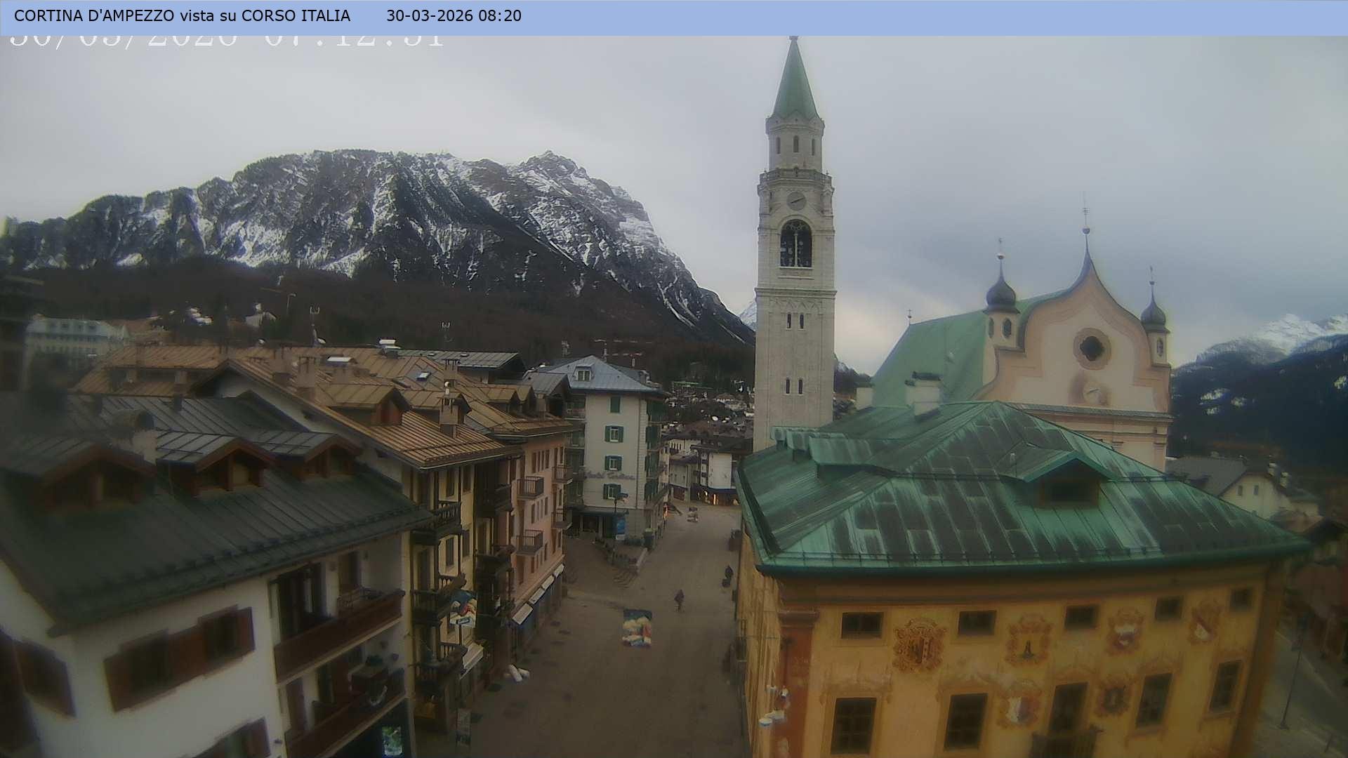 Archiv Foto Webcam Corso Italia - Cortina d'Ampezzo