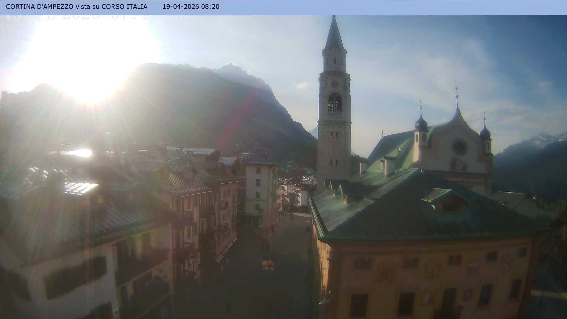 Archiv Foto Webcam Corso Italia - Cortina d'Ampezzo