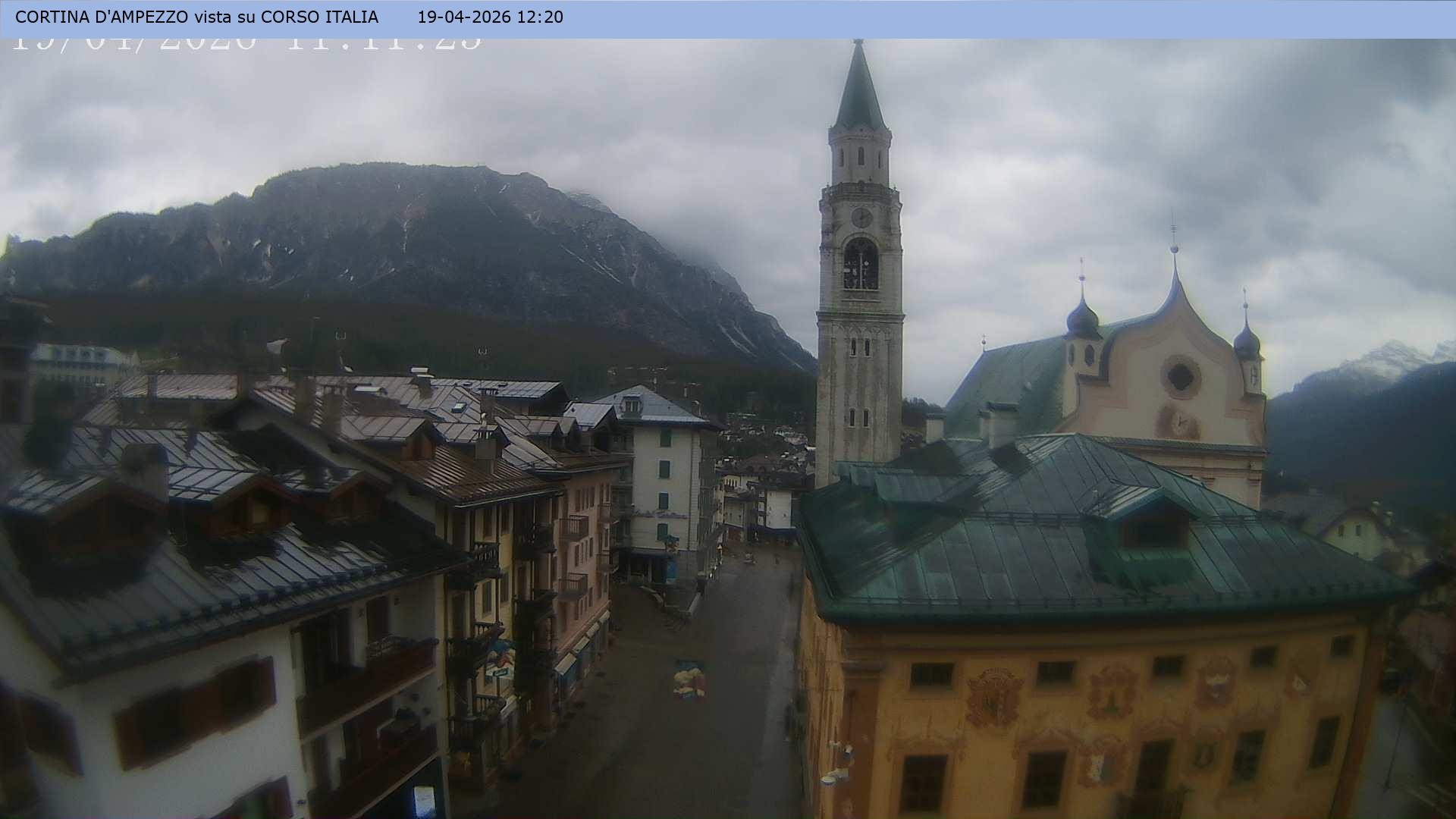 Archiv Foto Webcam Corso Italia - Cortina d'Ampezzo
