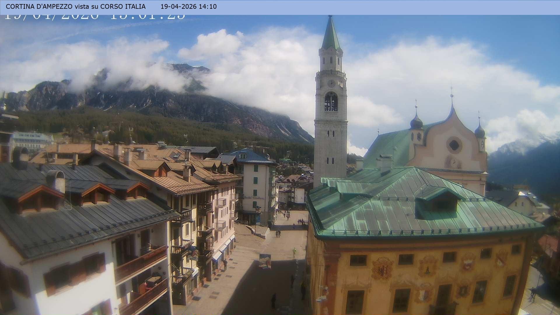 Archiv Foto Webcam Corso Italia - Cortina d'Ampezzo