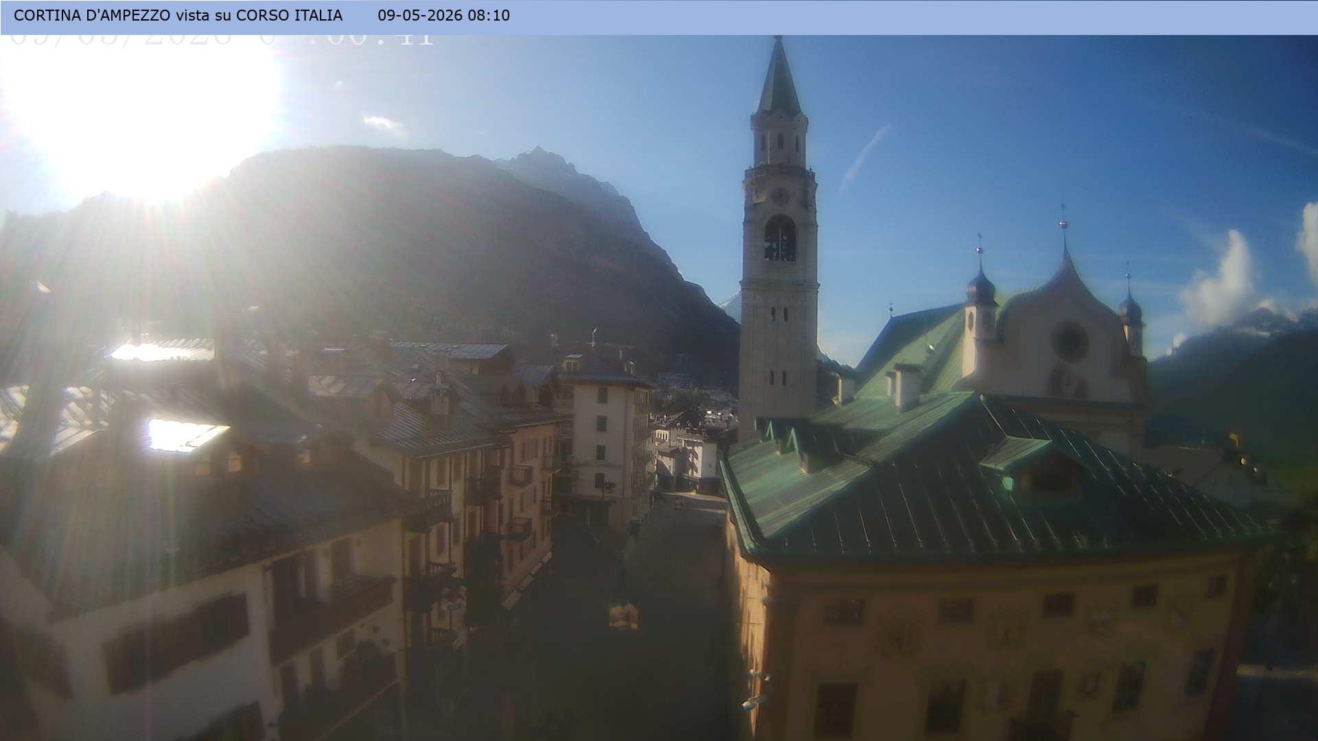 Archiv Foto Webcam Corso Italia - Cortina d'Ampezzo
