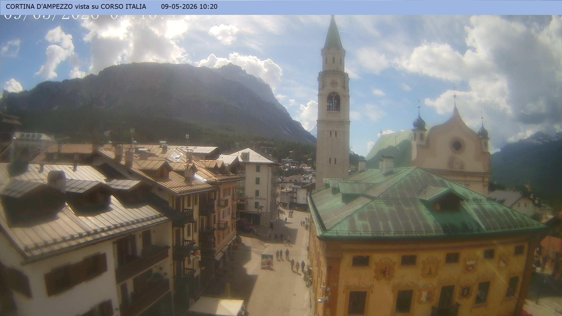 Archiv Foto Webcam Corso Italia - Cortina d'Ampezzo