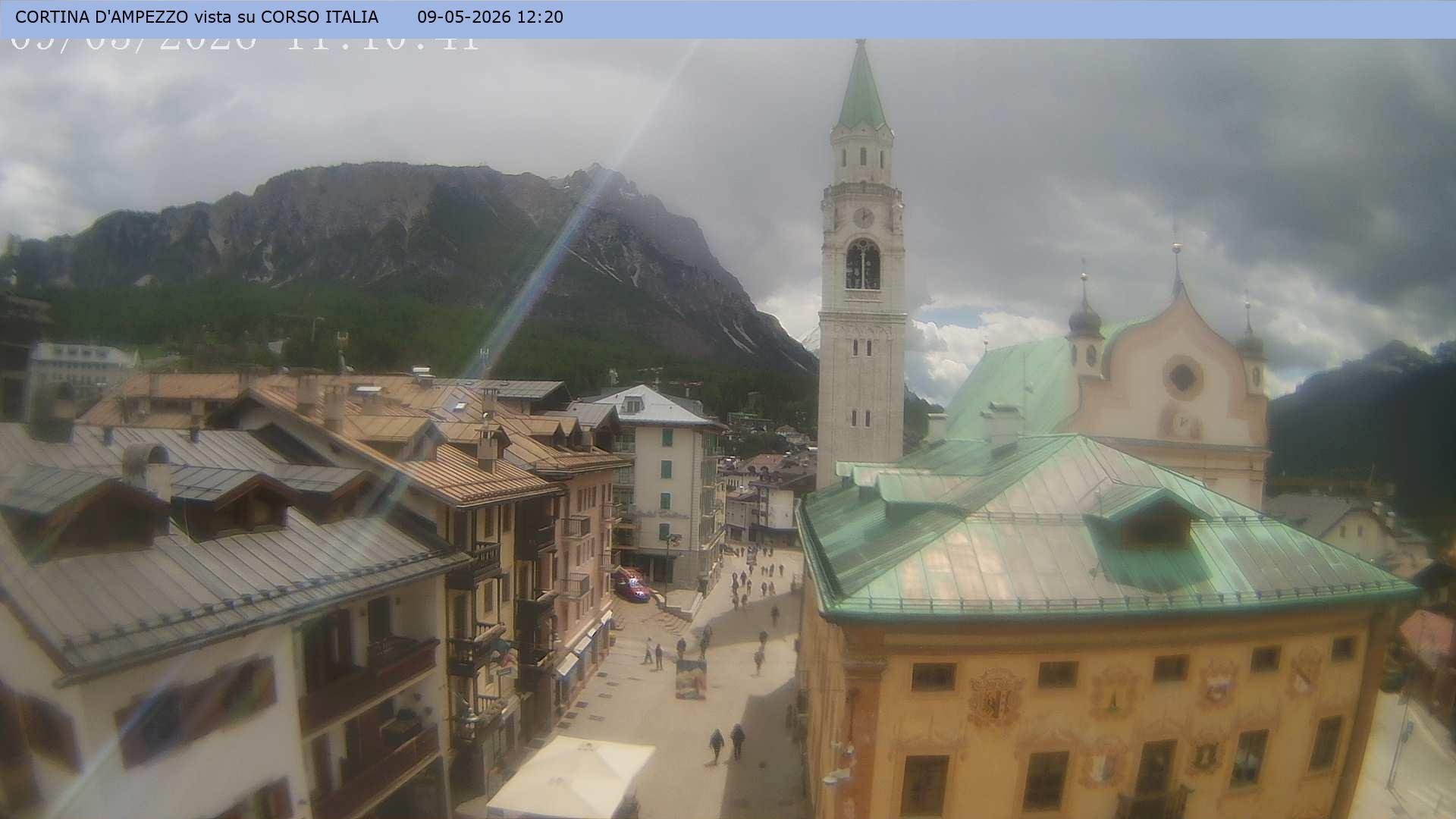 Archiv Foto Webcam Corso Italia - Cortina d'Ampezzo