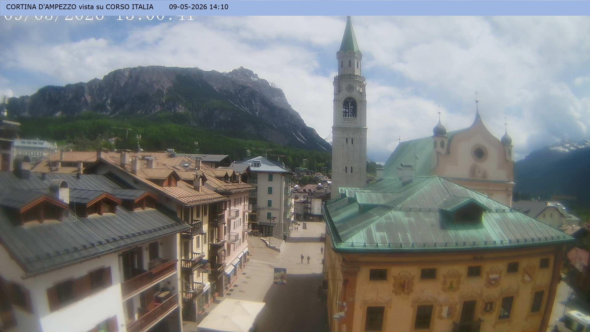 Archiv Foto Webcam Corso Italia - Cortina d'Ampezzo