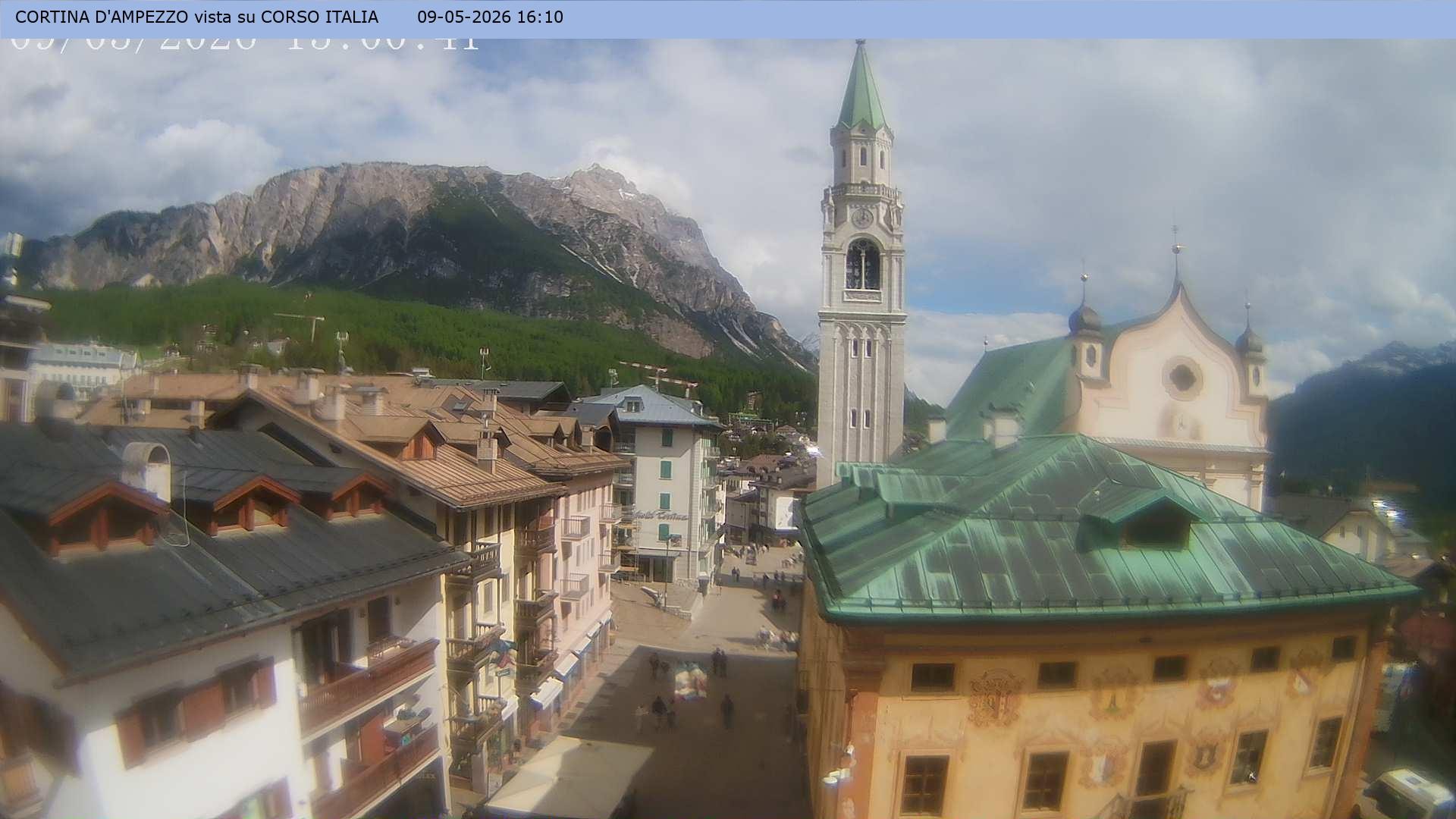 Archiv Foto Webcam Corso Italia - Cortina d'Ampezzo
