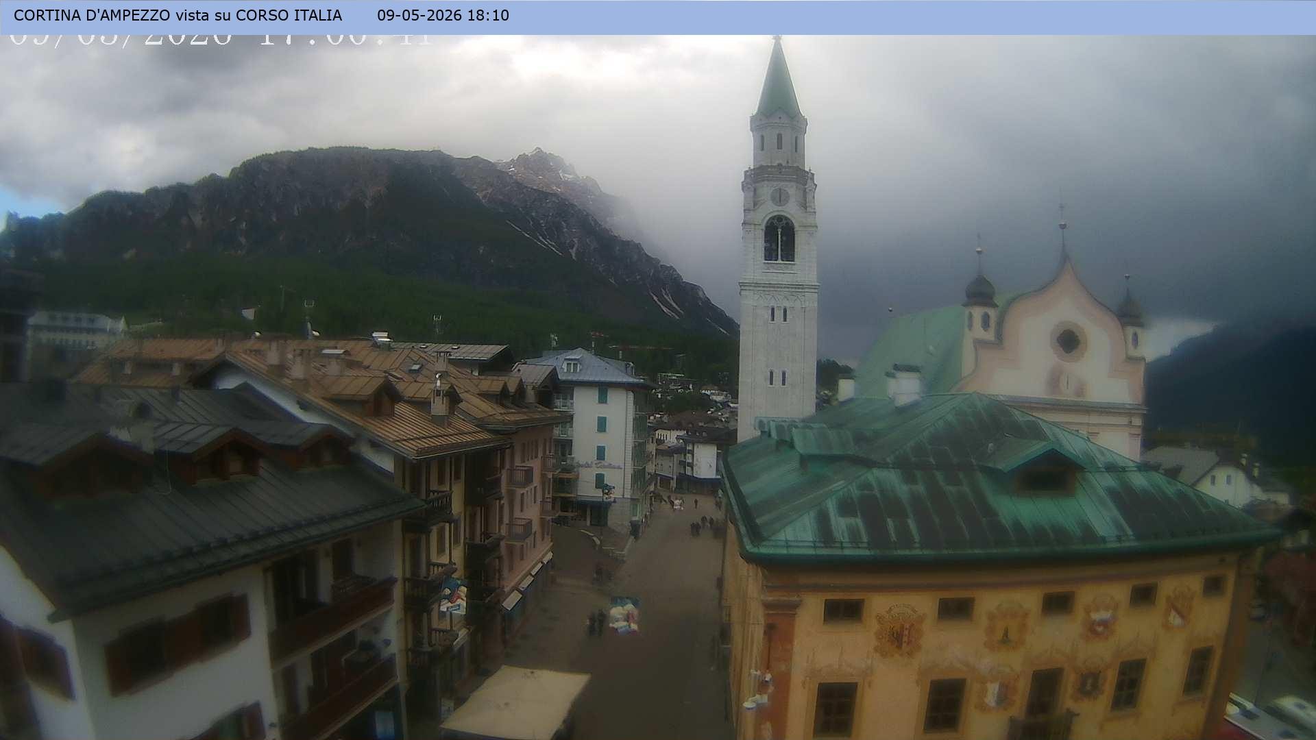 Archiv Foto Webcam Corso Italia - Cortina d'Ampezzo