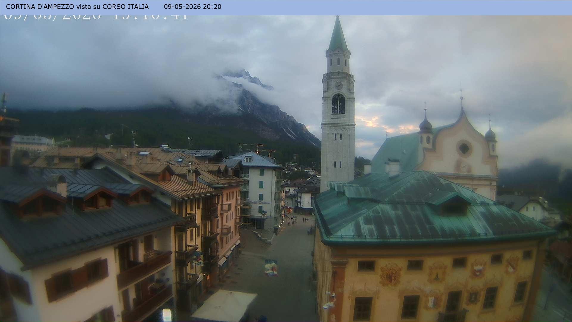 Archiv Foto Webcam Corso Italia - Cortina d'Ampezzo