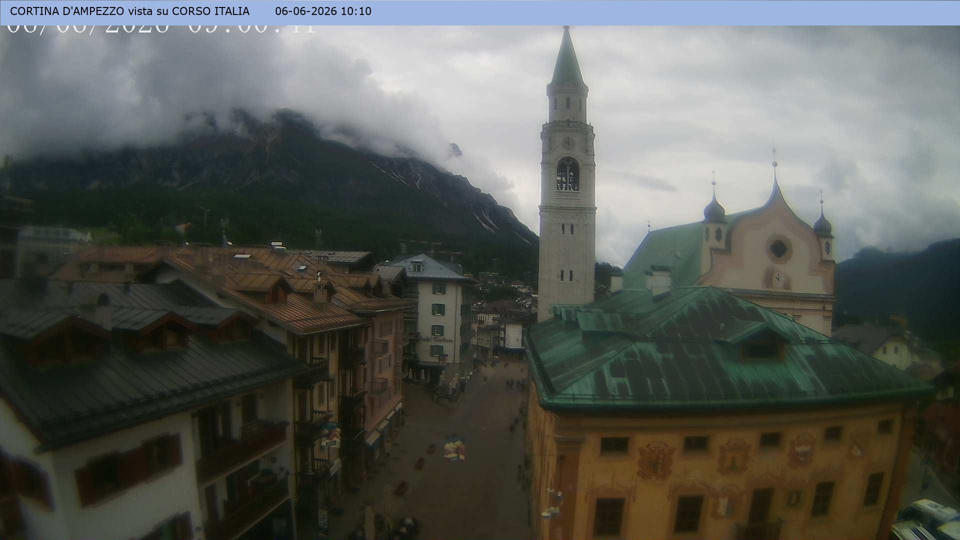 Archiv Foto Webcam Corso Italia - Cortina d'Ampezzo