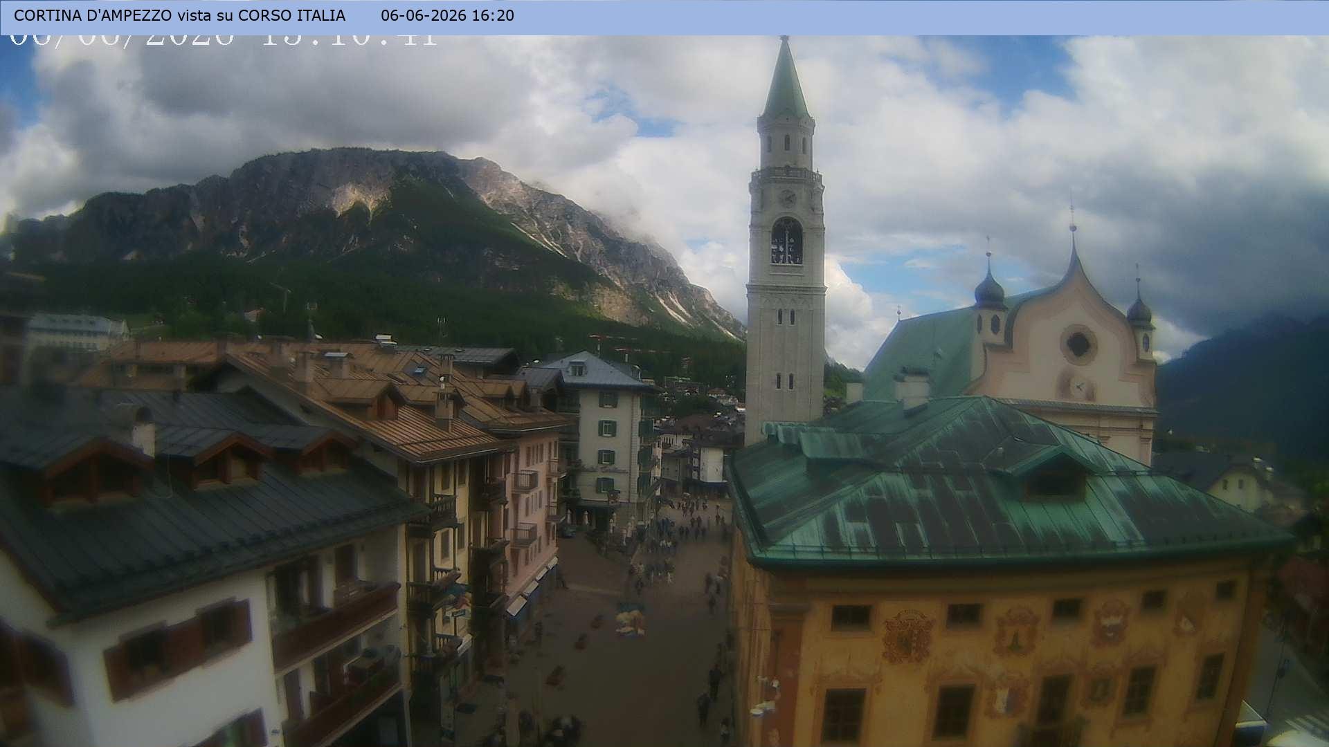 Archiv Foto Webcam Corso Italia - Cortina d'Ampezzo