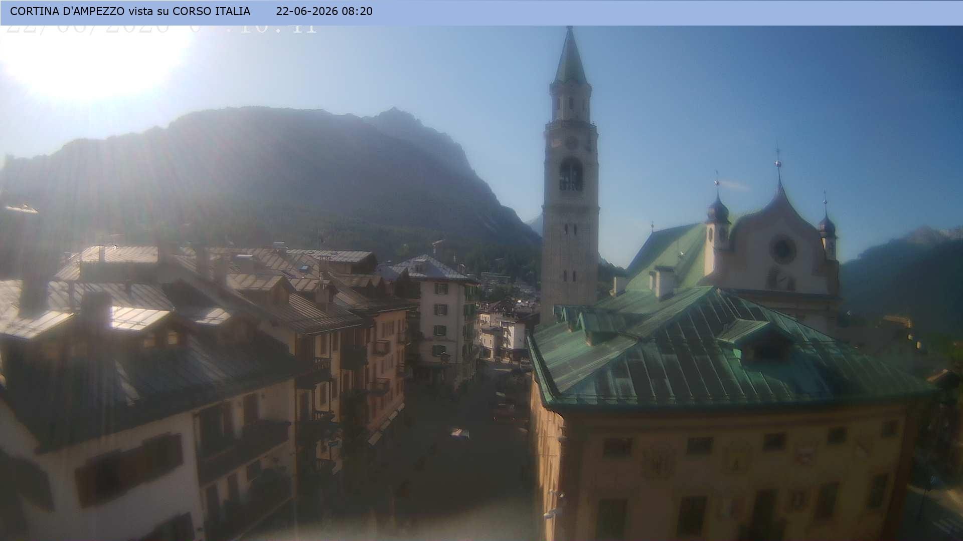 Archiv Foto Webcam Corso Italia - Cortina d'Ampezzo