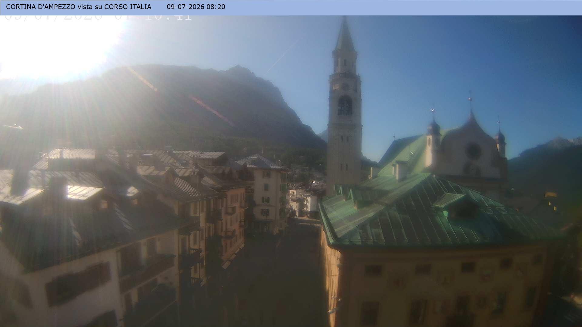 Archiv Foto Webcam Corso Italia - Cortina d'Ampezzo