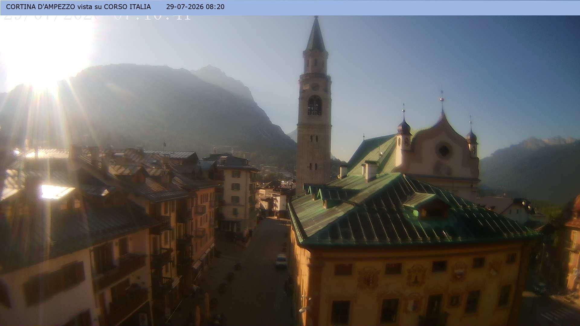 Archiv Foto Webcam Corso Italia - Cortina d'Ampezzo