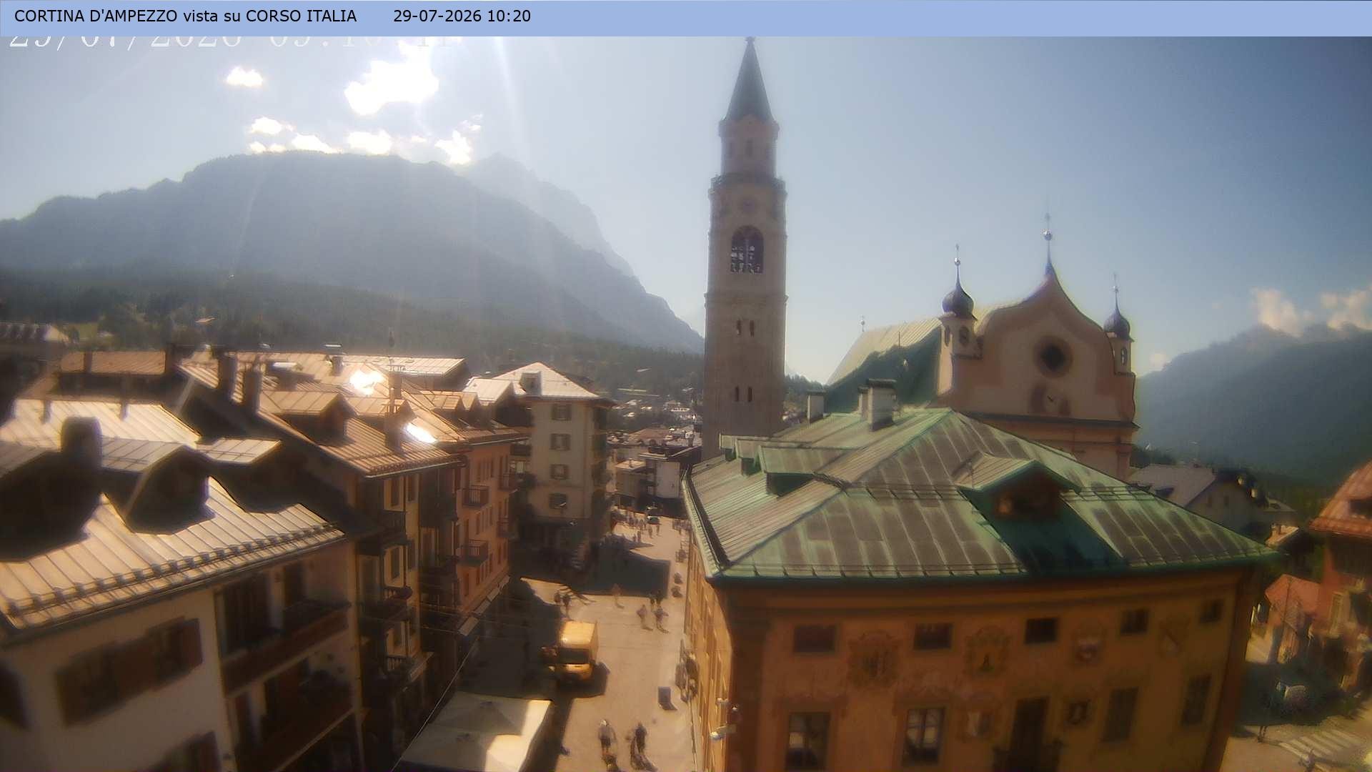 Archiv Foto Webcam Corso Italia - Cortina d'Ampezzo