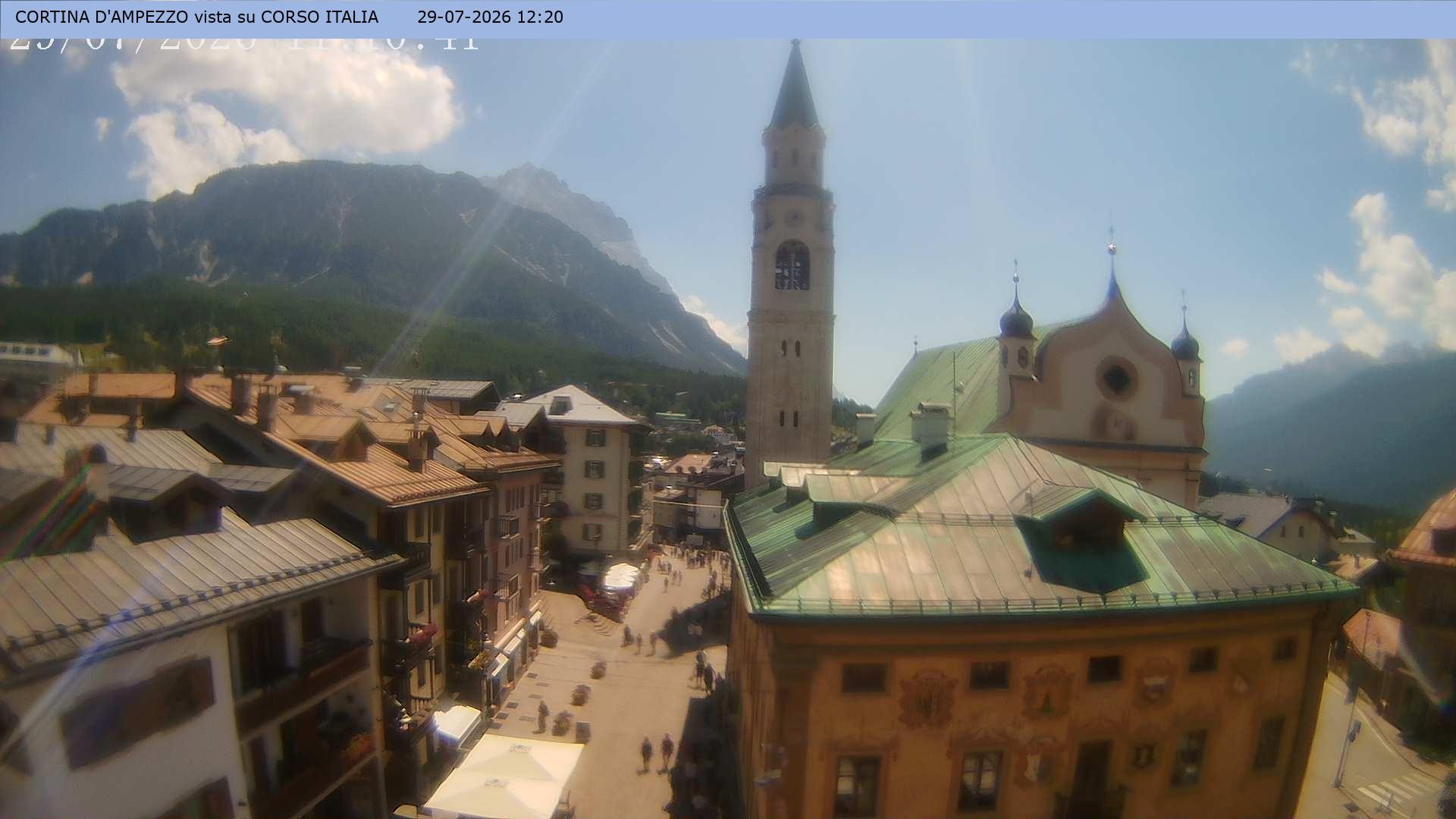 Archiv Foto Webcam Corso Italia - Cortina d'Ampezzo