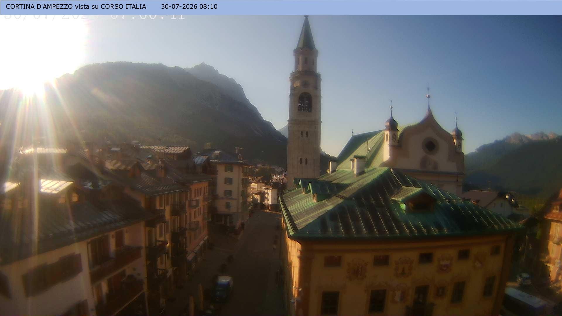 Archiv Foto Webcam Corso Italia - Cortina d'Ampezzo