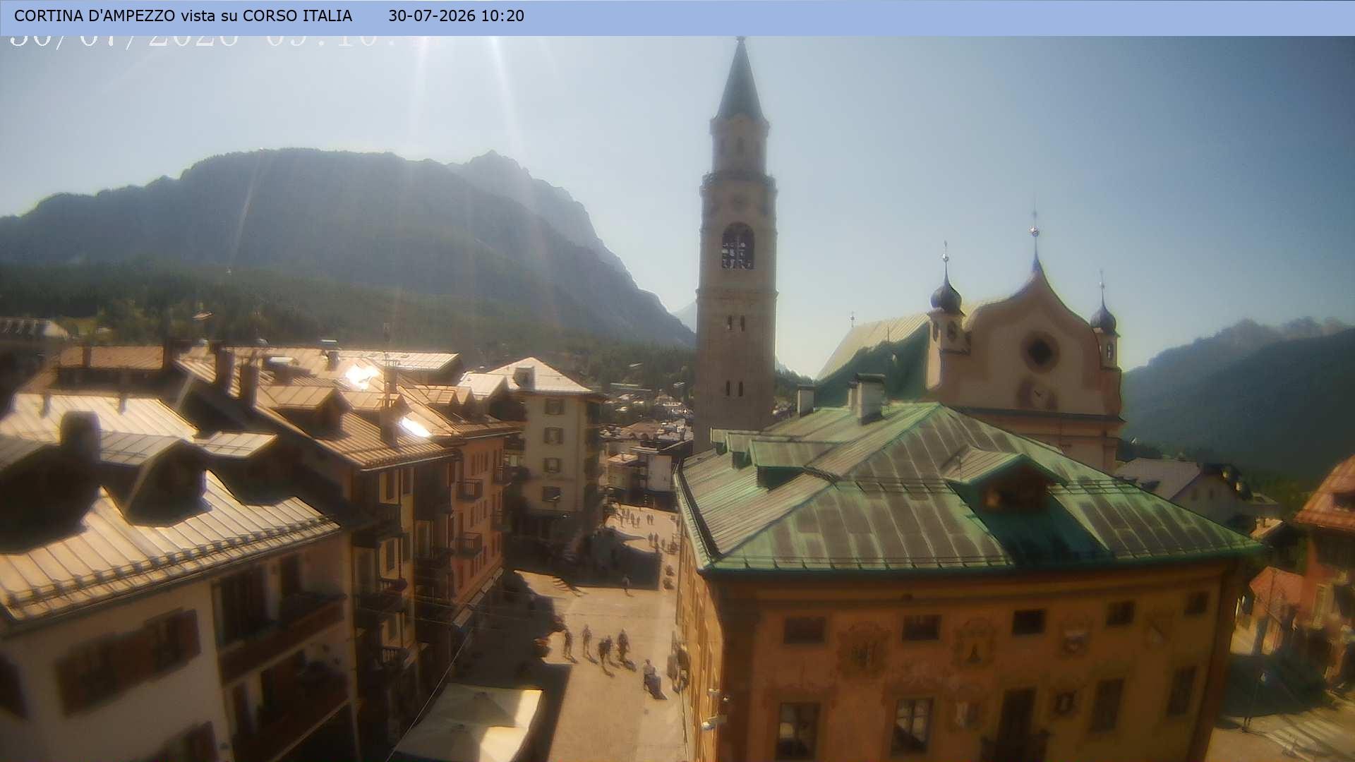 Archiv Foto Webcam Corso Italia - Cortina d'Ampezzo