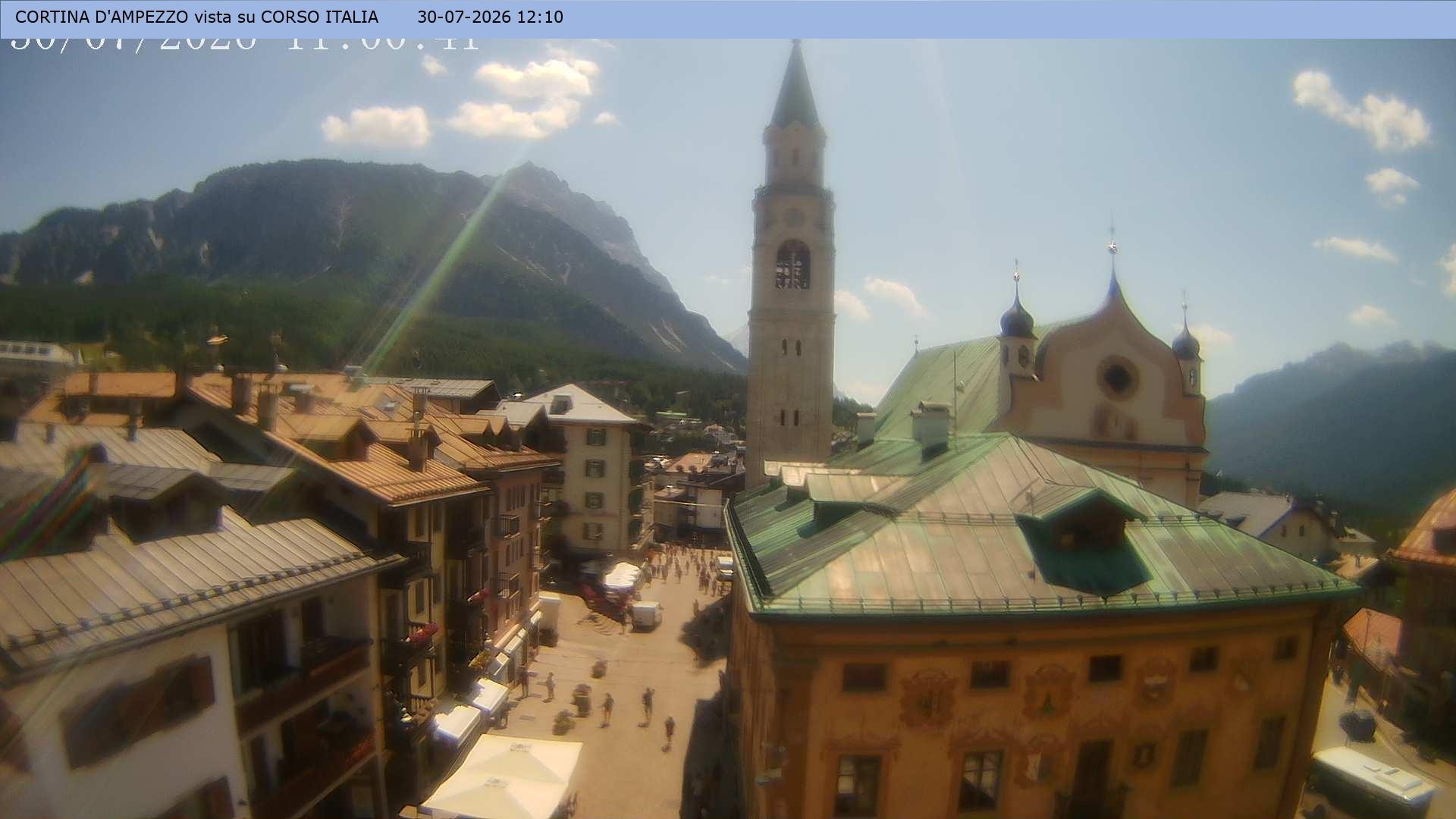 Archiv Foto Webcam Corso Italia - Cortina d'Ampezzo