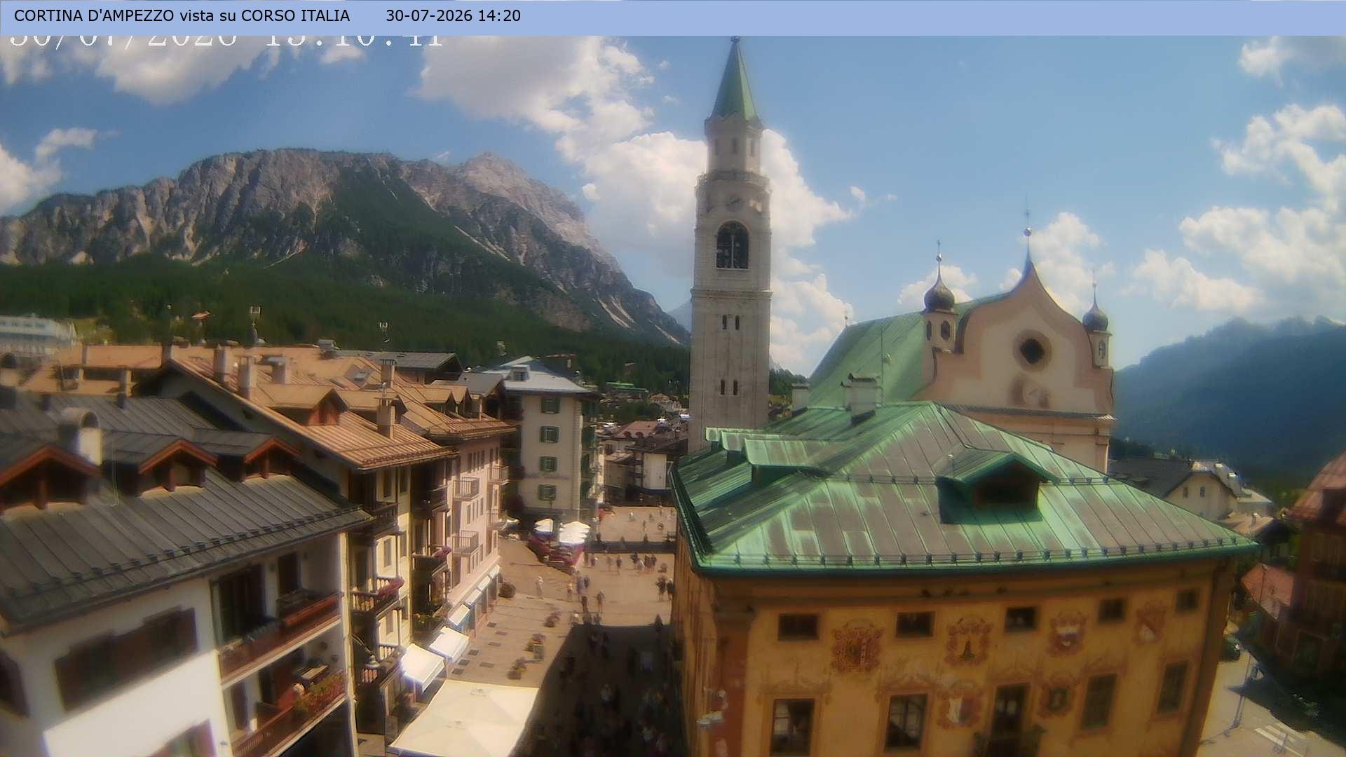 Archiv Foto Webcam Corso Italia - Cortina d'Ampezzo