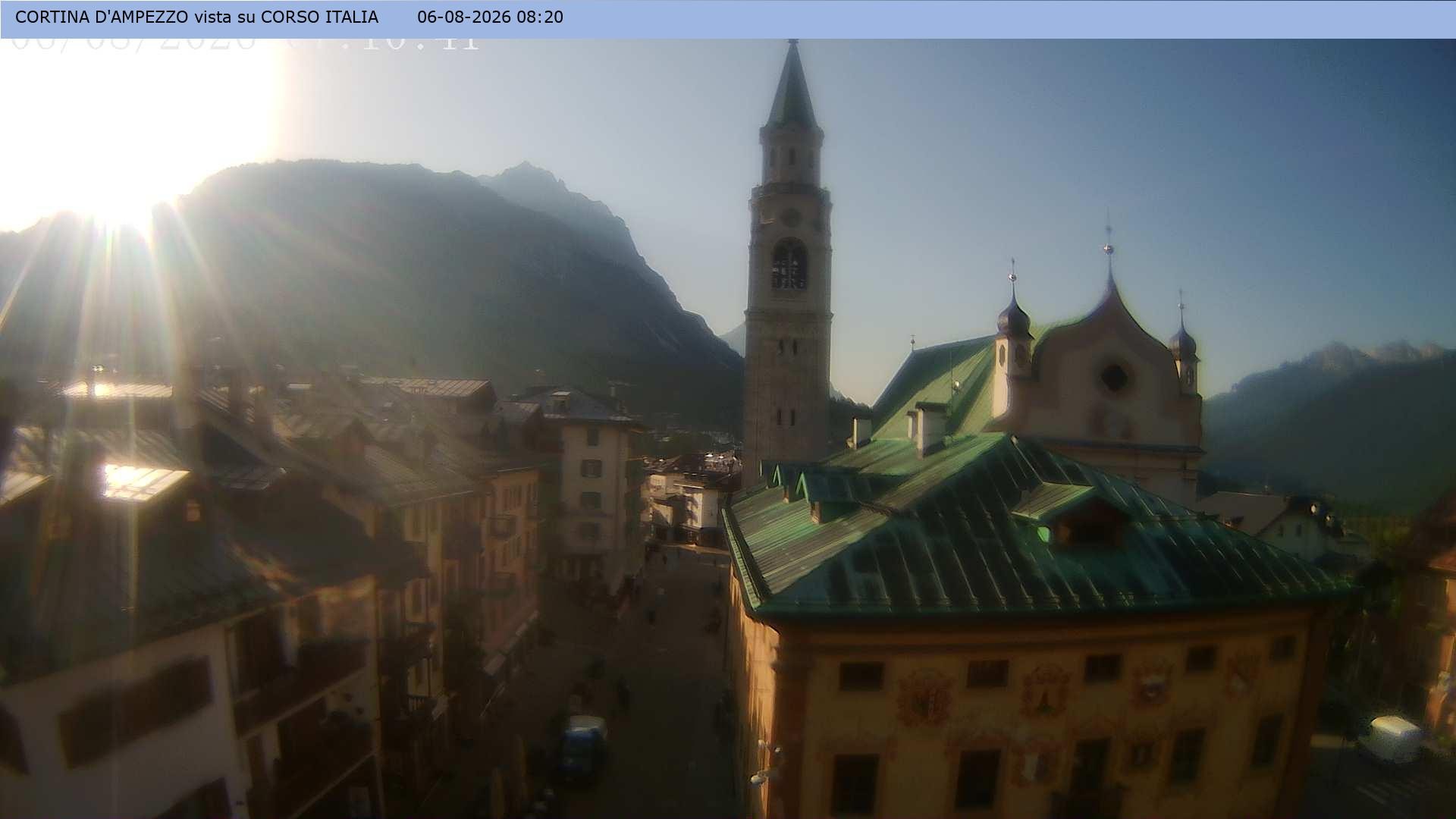 Archiv Foto Webcam Corso Italia - Cortina d'Ampezzo