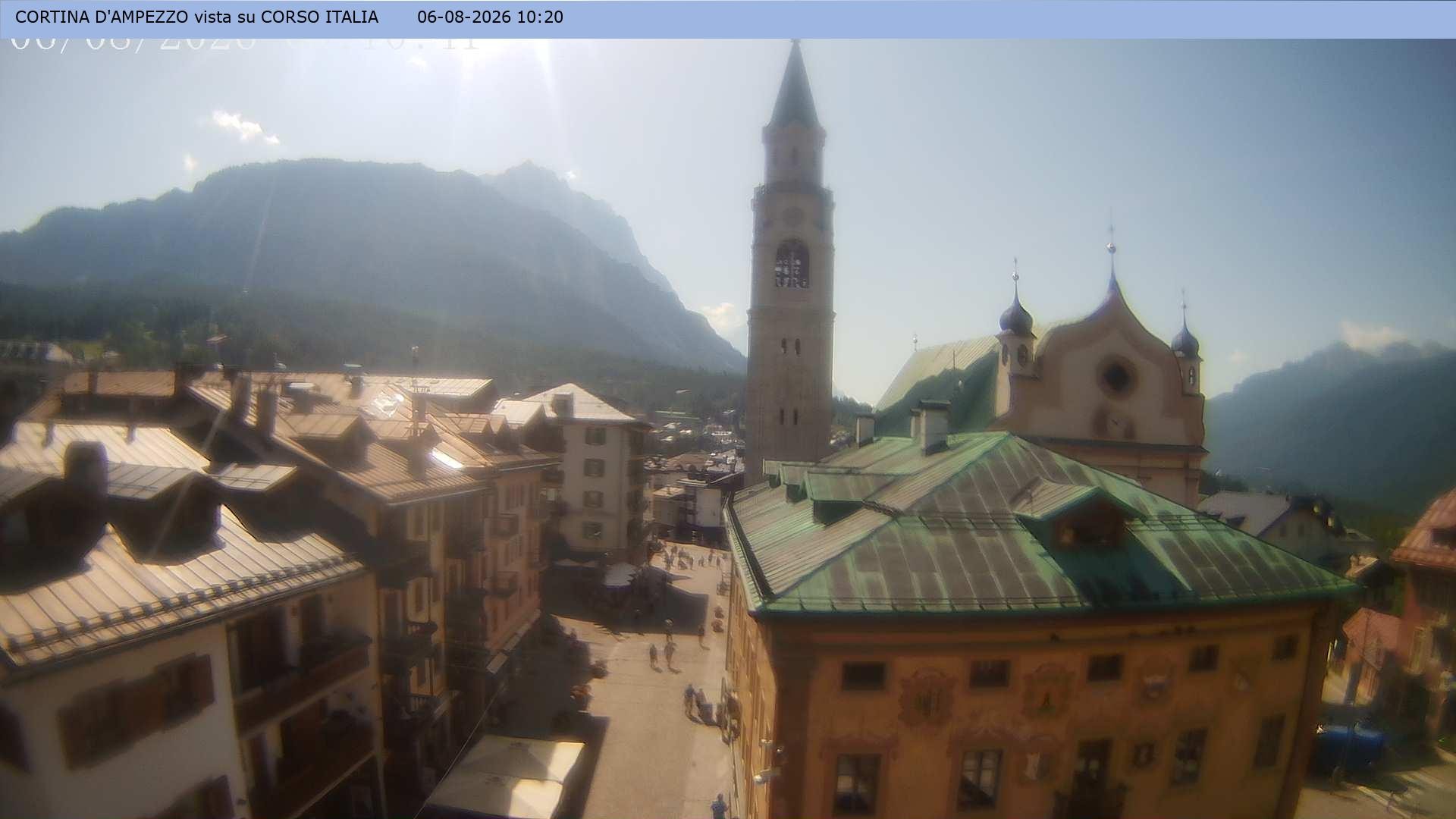 Archiv Foto Webcam Corso Italia - Cortina d'Ampezzo