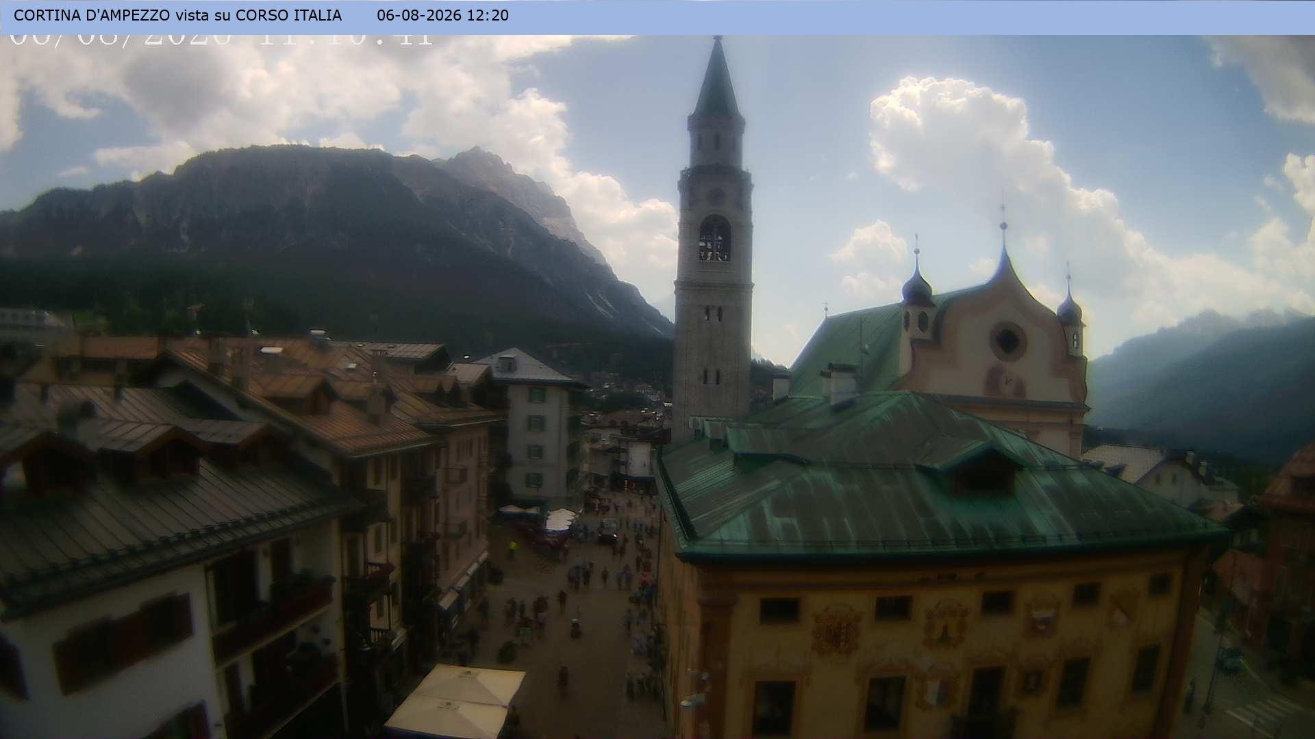 Archiv Foto Webcam Corso Italia - Cortina d'Ampezzo