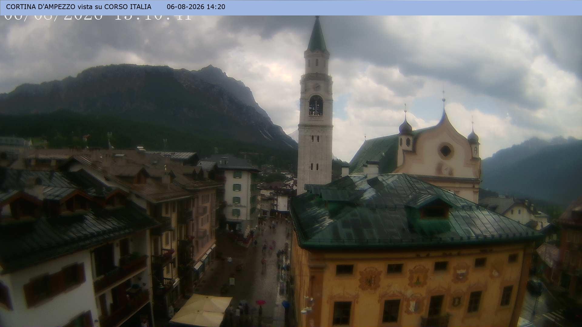 Archiv Foto Webcam Corso Italia - Cortina d'Ampezzo