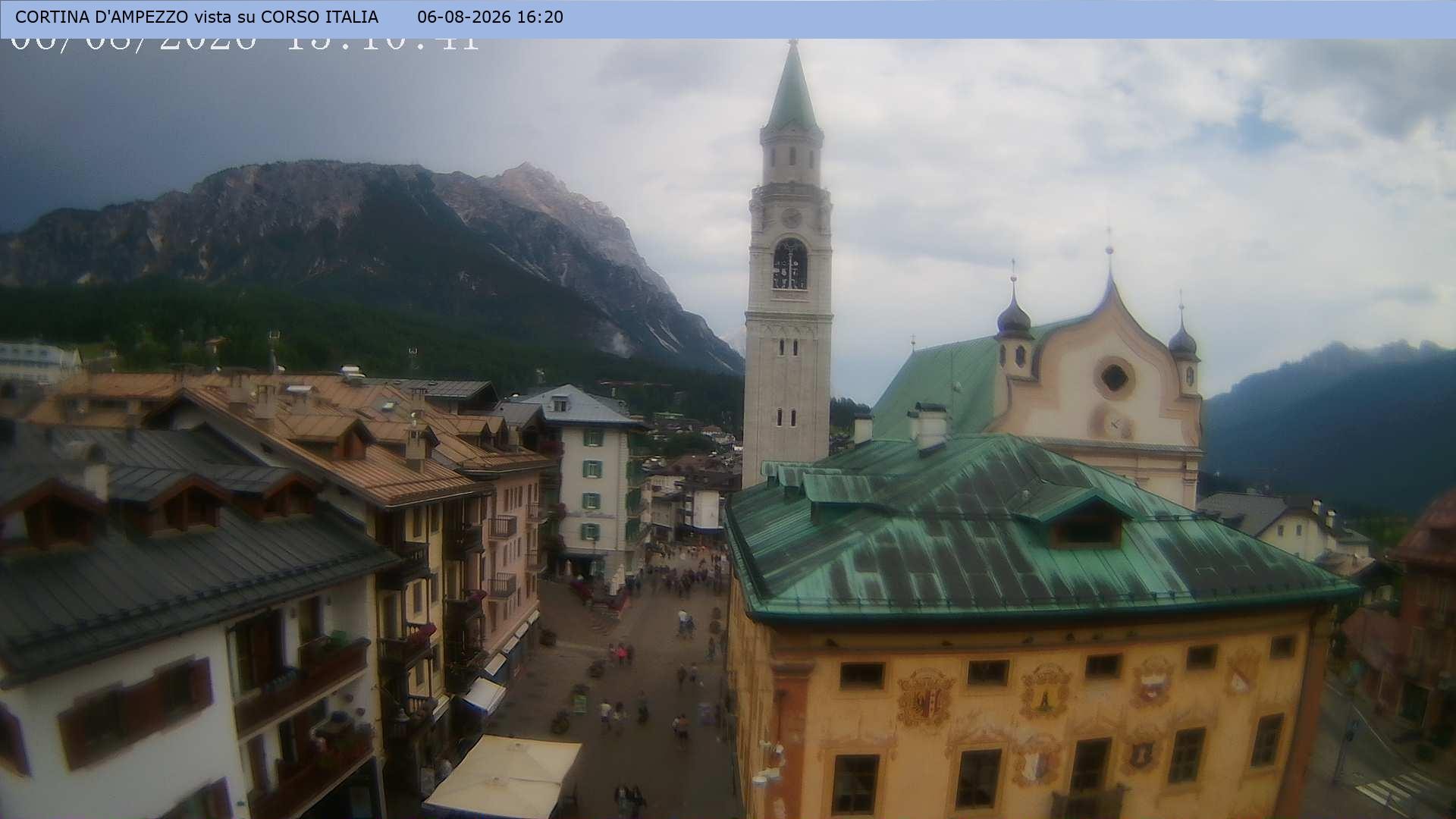 Archiv Foto Webcam Corso Italia - Cortina d'Ampezzo