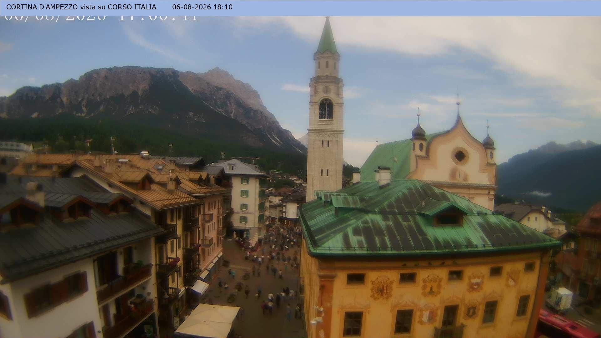 Archiv Foto Webcam Corso Italia - Cortina d'Ampezzo