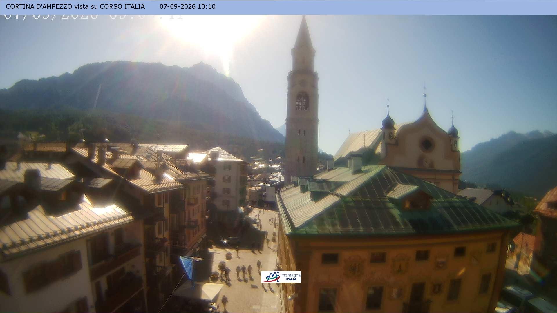 Archiv Foto Webcam Corso Italia - Cortina d'Ampezzo