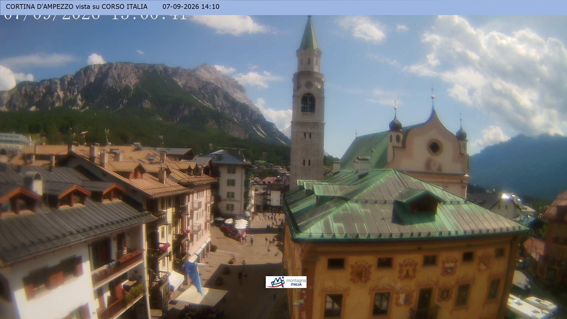 Archiv Foto Webcam Corso Italia - Cortina d'Ampezzo