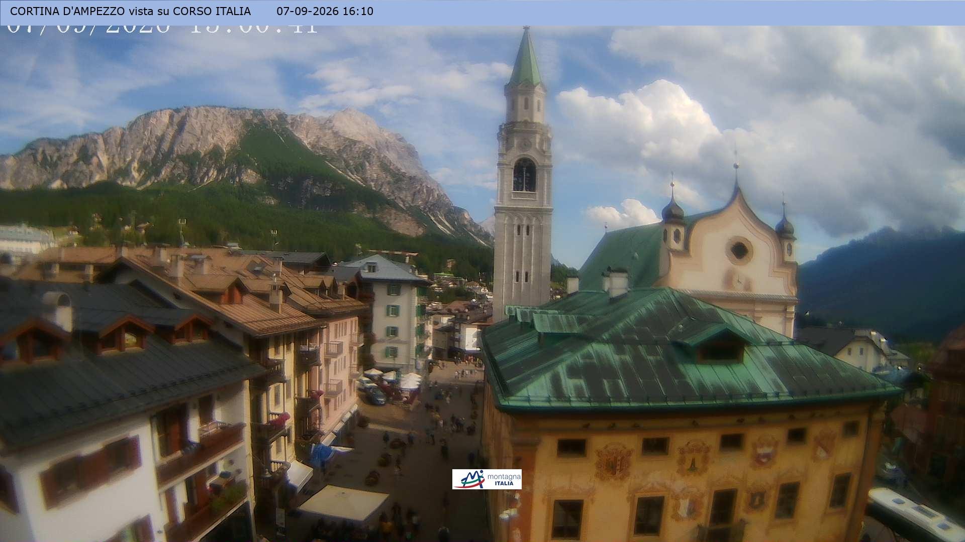 Archiv Foto Webcam Corso Italia - Cortina d'Ampezzo