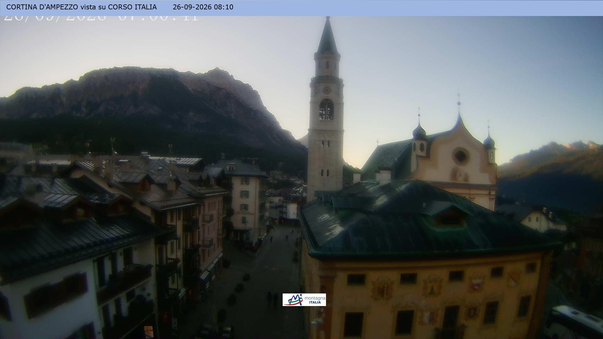 Archiv Foto Webcam Corso Italia - Cortina d'Ampezzo