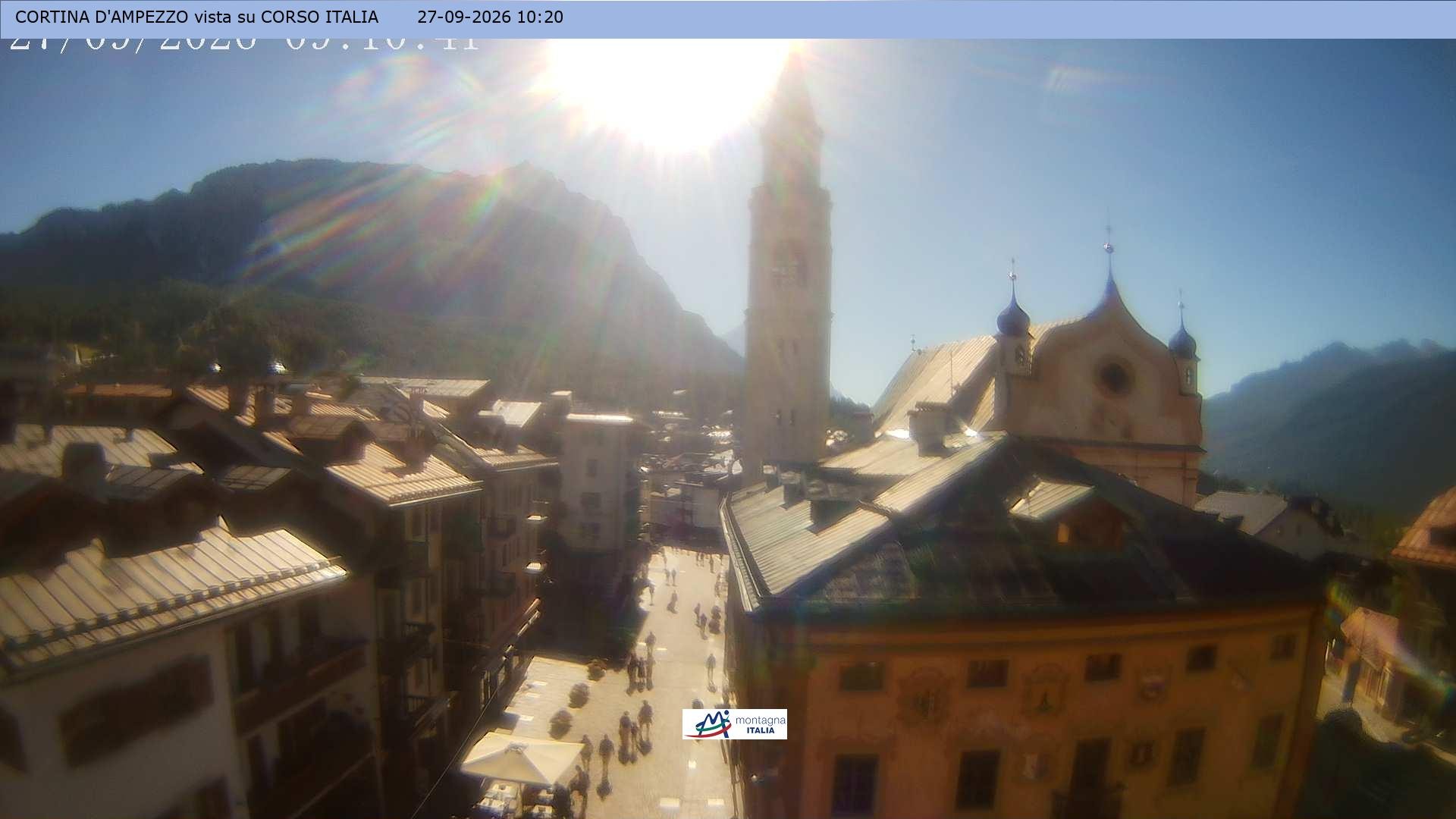Archiv Foto Webcam Corso Italia - Cortina d'Ampezzo