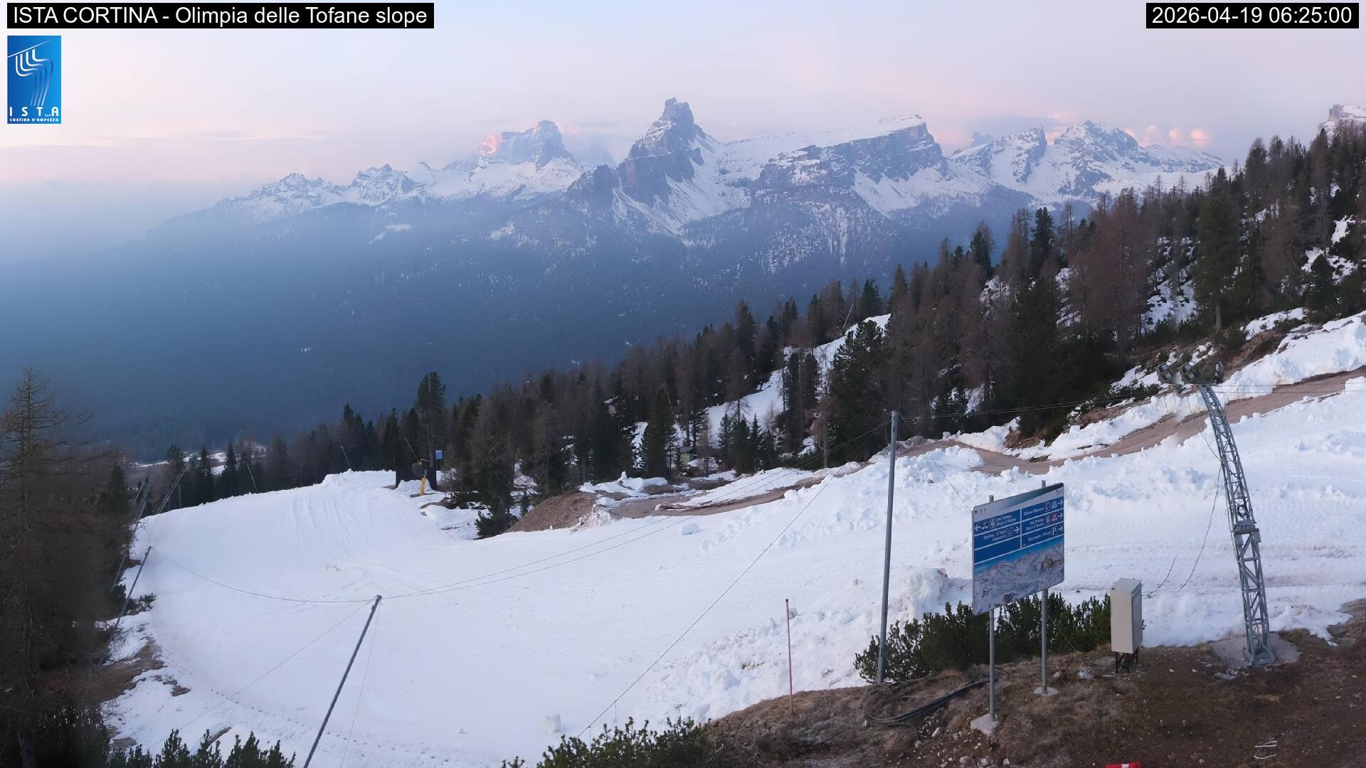 Archiv Foto Webcam Duca d'Aosta in Cortina