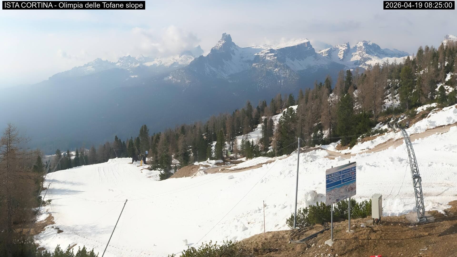 Archiv Foto Webcam Duca d'Aosta in Cortina