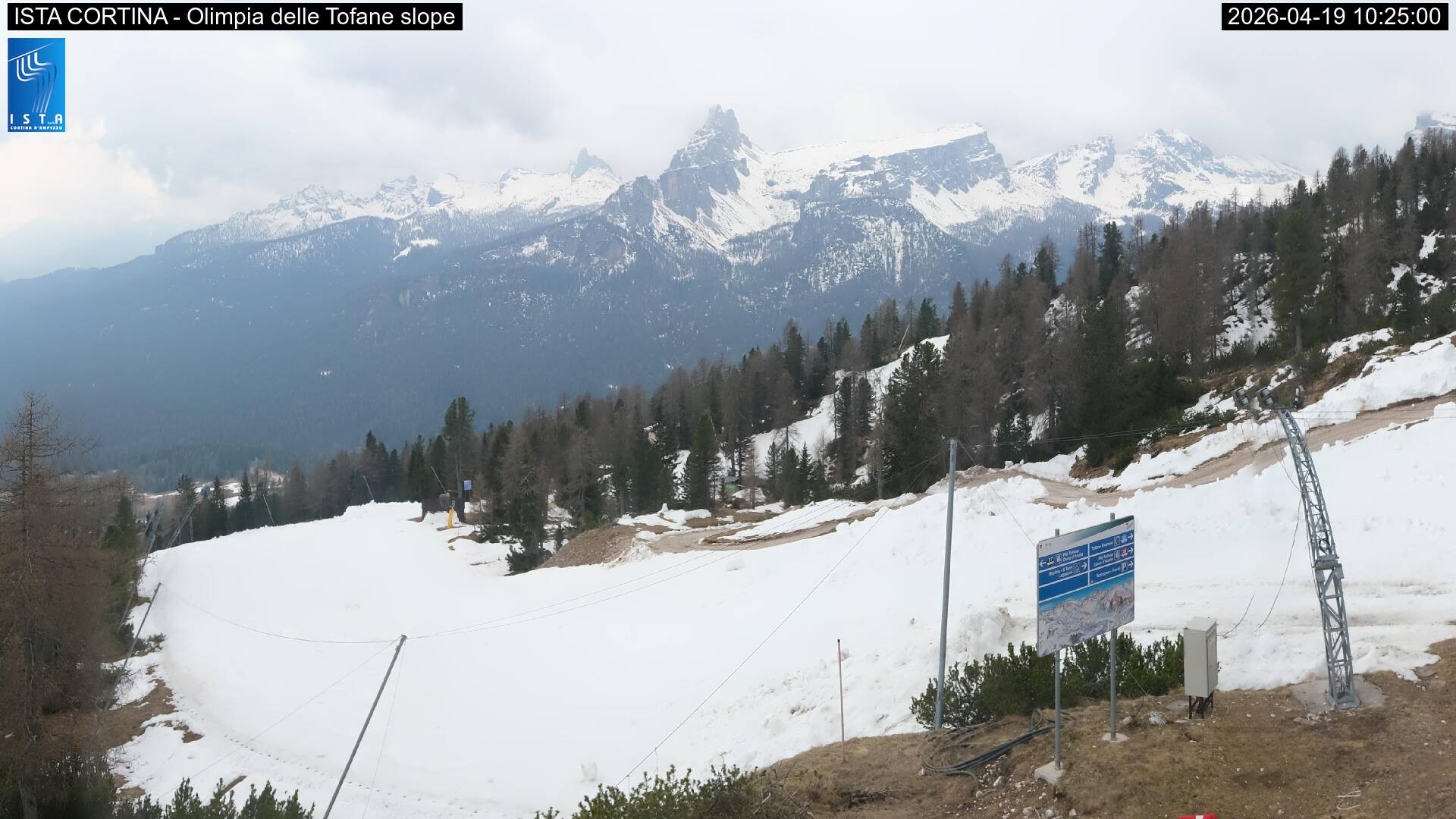 Archiv Foto Webcam Duca d'Aosta in Cortina