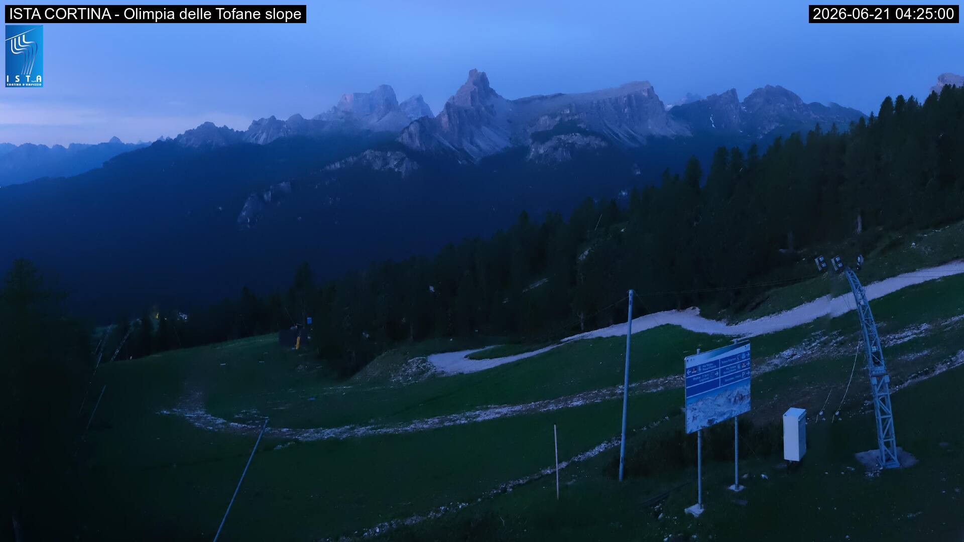 Archiv Foto Webcam Duca d'Aosta in Cortina