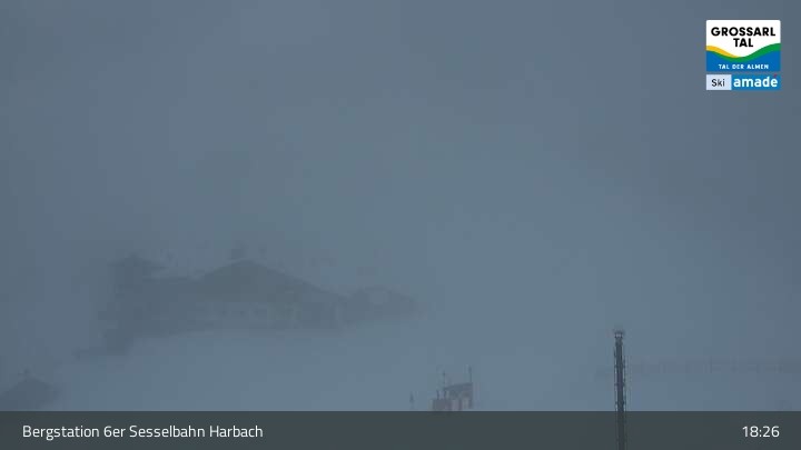 Archived image Webcam Großarl - Bergstation 6er Sesselbahn Harbach