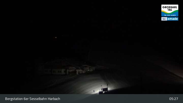 Archiv Foto Webcam Großarl - Bergstation 6er Sesselbahn Harbach