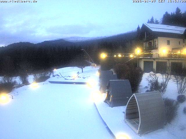 Archiv Foto Webcam Hotel Riedlberg, Bayerischer Wald