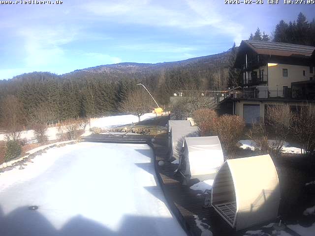 Archived image Webcam Hotel Riedlberg, Bavarian Forest